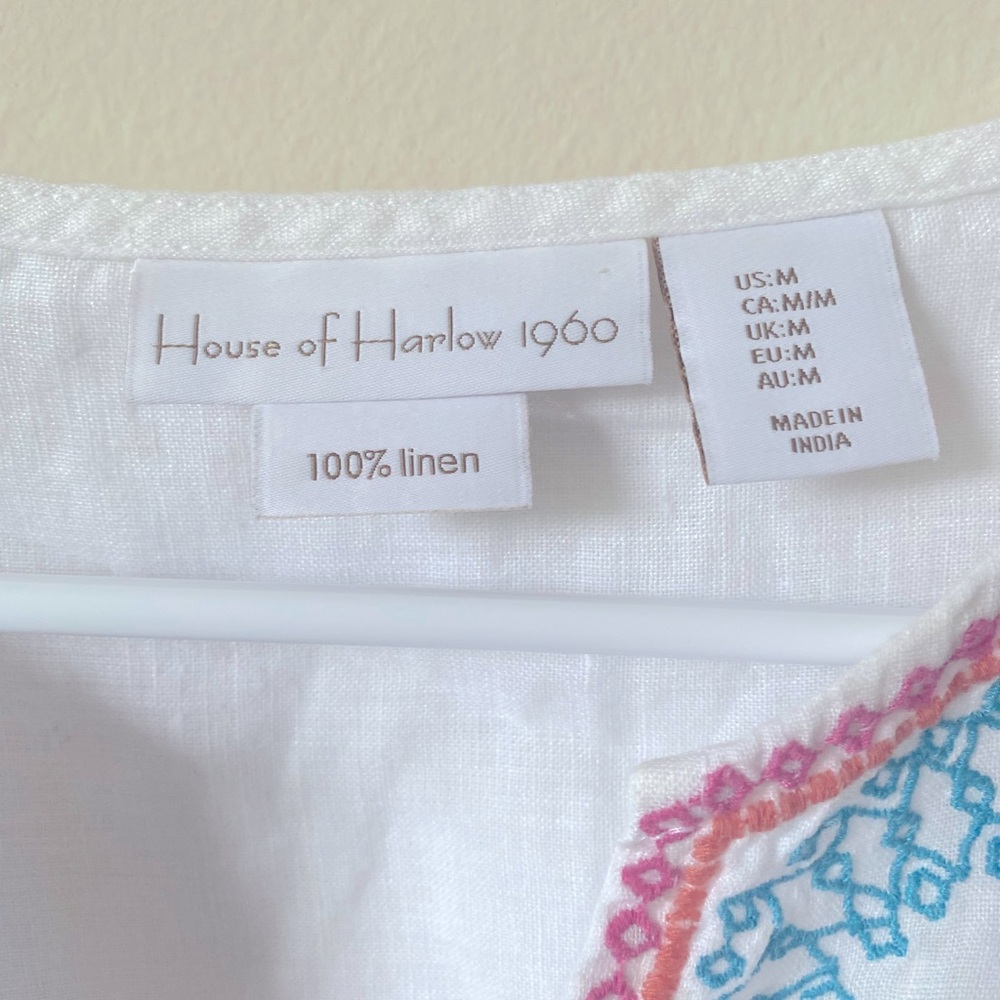 House of Harlow Linen Top - Picture 4 of 5
